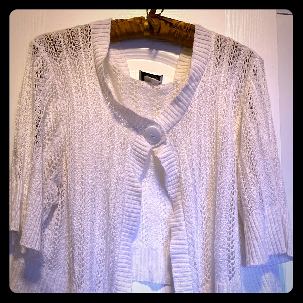 White Crop Summer Sweater!